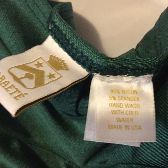 ABAETE PINUP BATHING SUIT ONE PIECE VINTAGE STYLE Y2K SWIMSUIT GREEN BODYSUIT - Picture 9 of 11